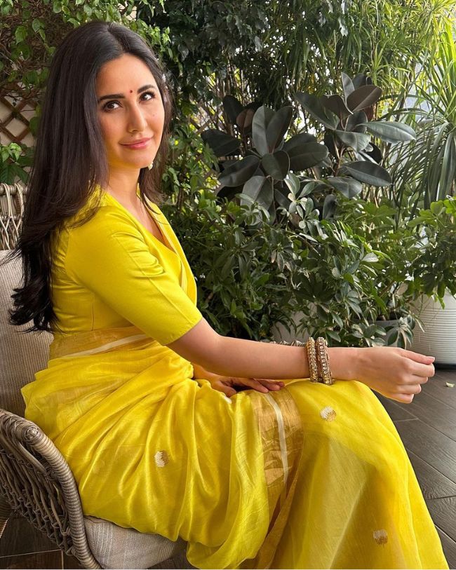 yellow saree diwali